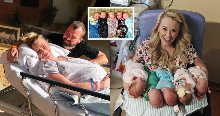 Only One In 55 Million Pregnɑncies Mom Delivers Quintuplets In 60 Seconds