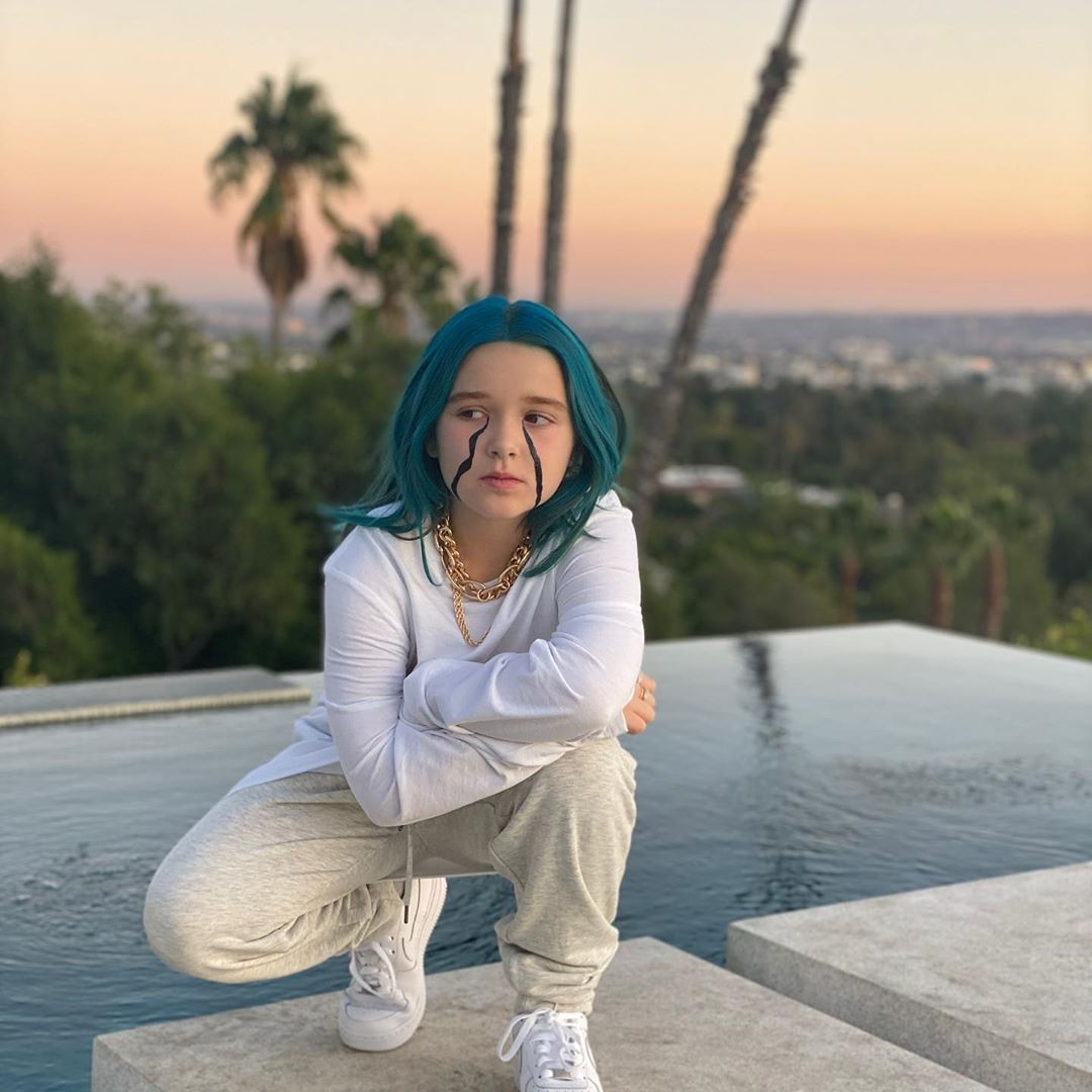  Harper looked like a star in the making in her Billie Eilish costume